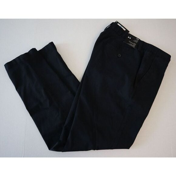 Under Armour 1370081 001 Men's Sz 30x32 Black Chino Tapered Leg Pants - Picture 5 of 12